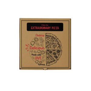 8" Kraft Generic Pizza Box